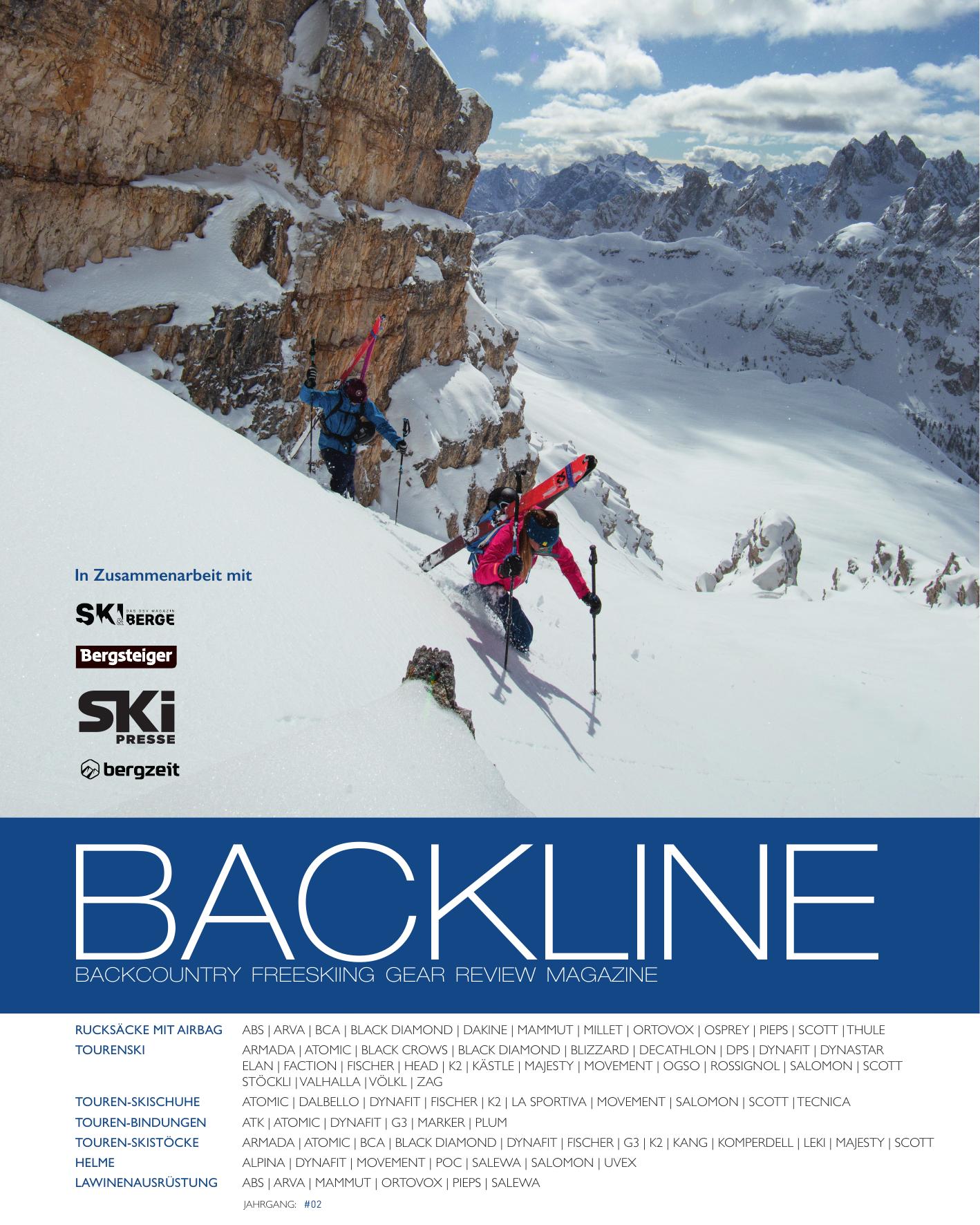 Cover BACKLINE Testmagazin 2020