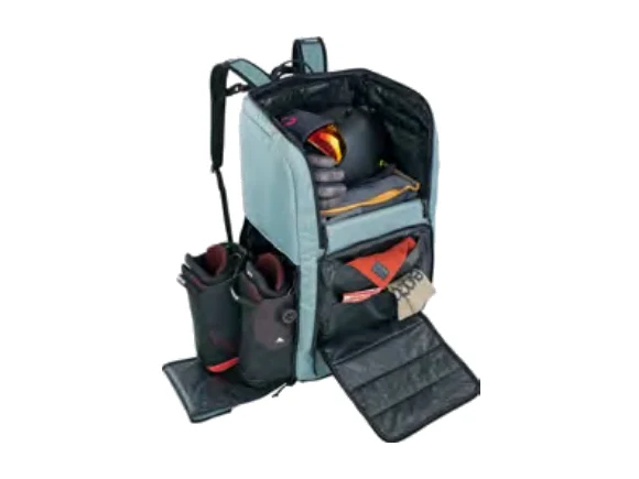 Evoc Gear Backpack 90 in Schwarz – Rucksack für Skitourenausrüstung mit Stiefel- und Helmfach
