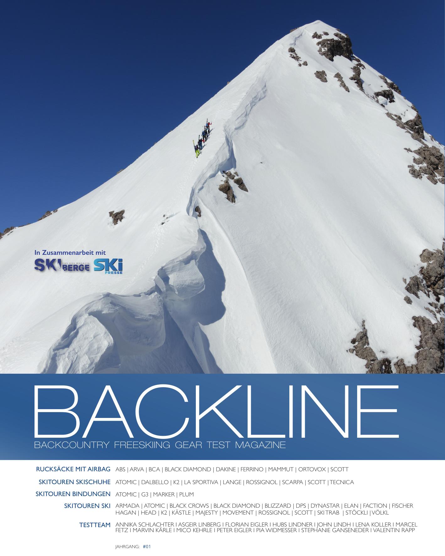 Cover BACKLINE Testmagazin 2019