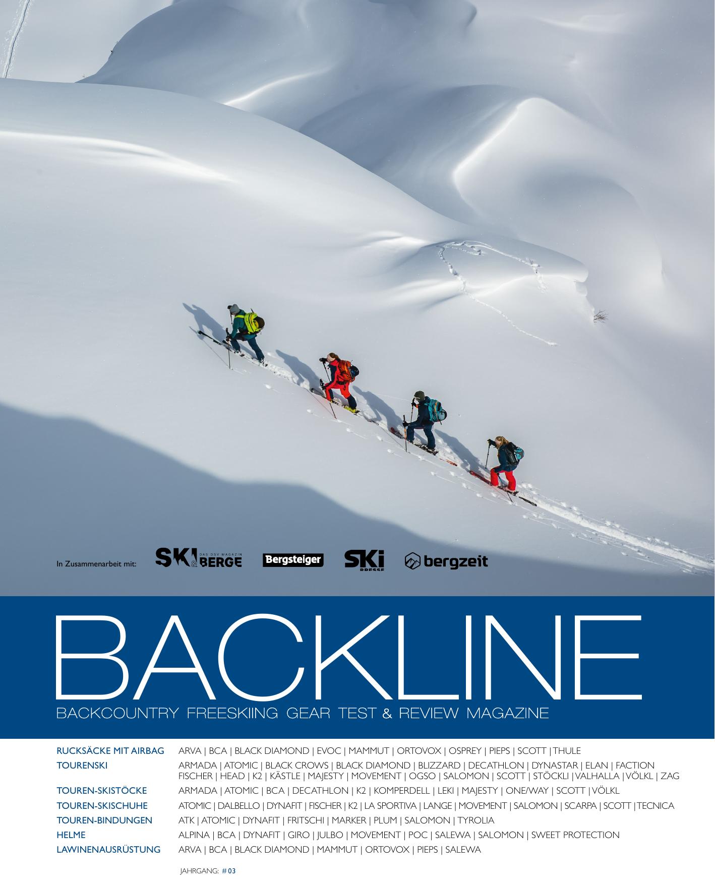 Cover BACKLINE Testmagazin 2021