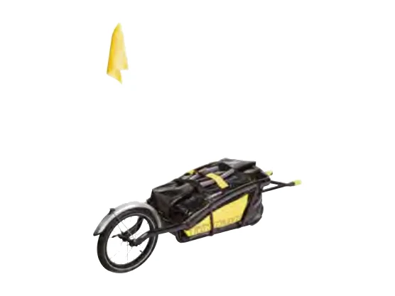Topeak Journey Trailer TX und Drybag in Grau und Schwarz – Produktbild