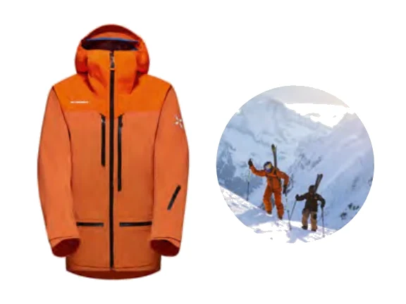 Mammut Eiger Free Pro HS Hooded Jacket – Robuste Freeride Hardshelljacke aus Gore-Tex Pro