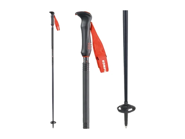 Komperdell D'scent TI Freeride Skistöcke in Schwarz-Orange – Produktbild