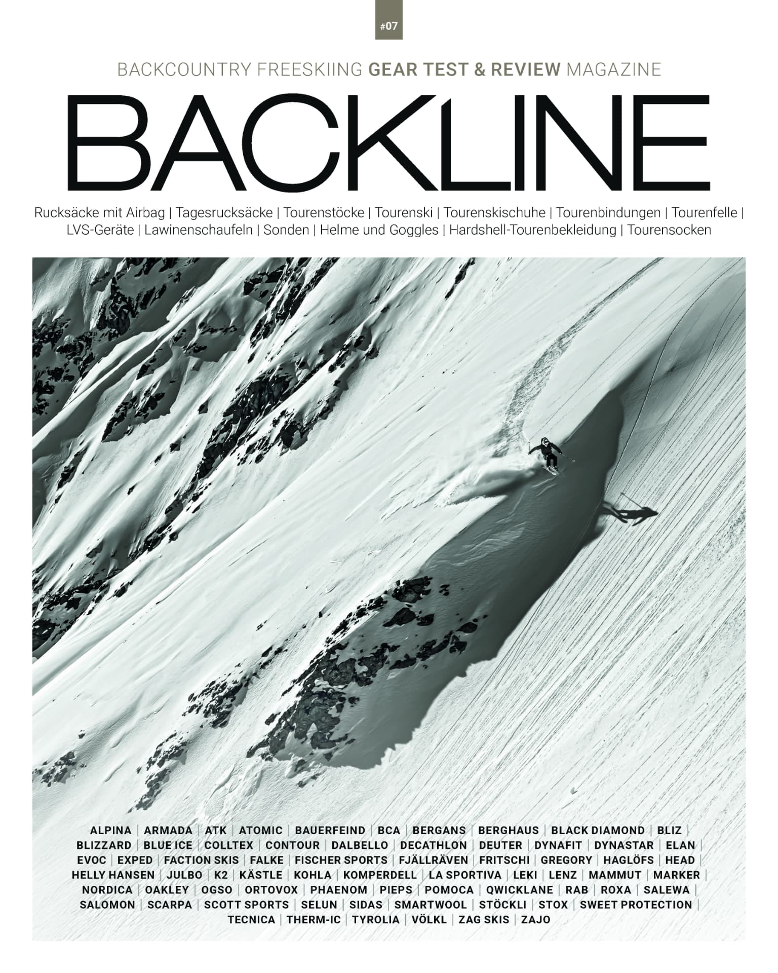 Cover BACKLINE Testmagazin 2025