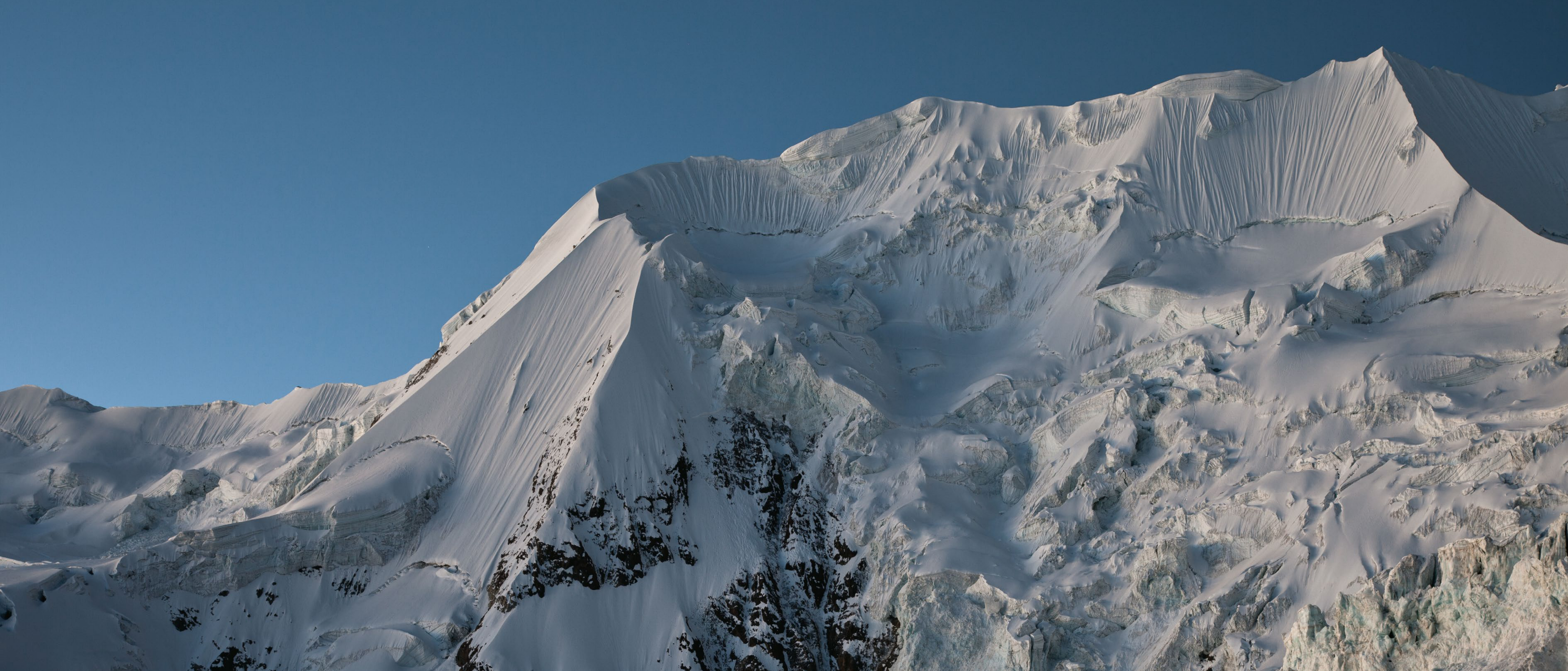A skiers journey in the Cordillera Real Mountain Range of Bolivia