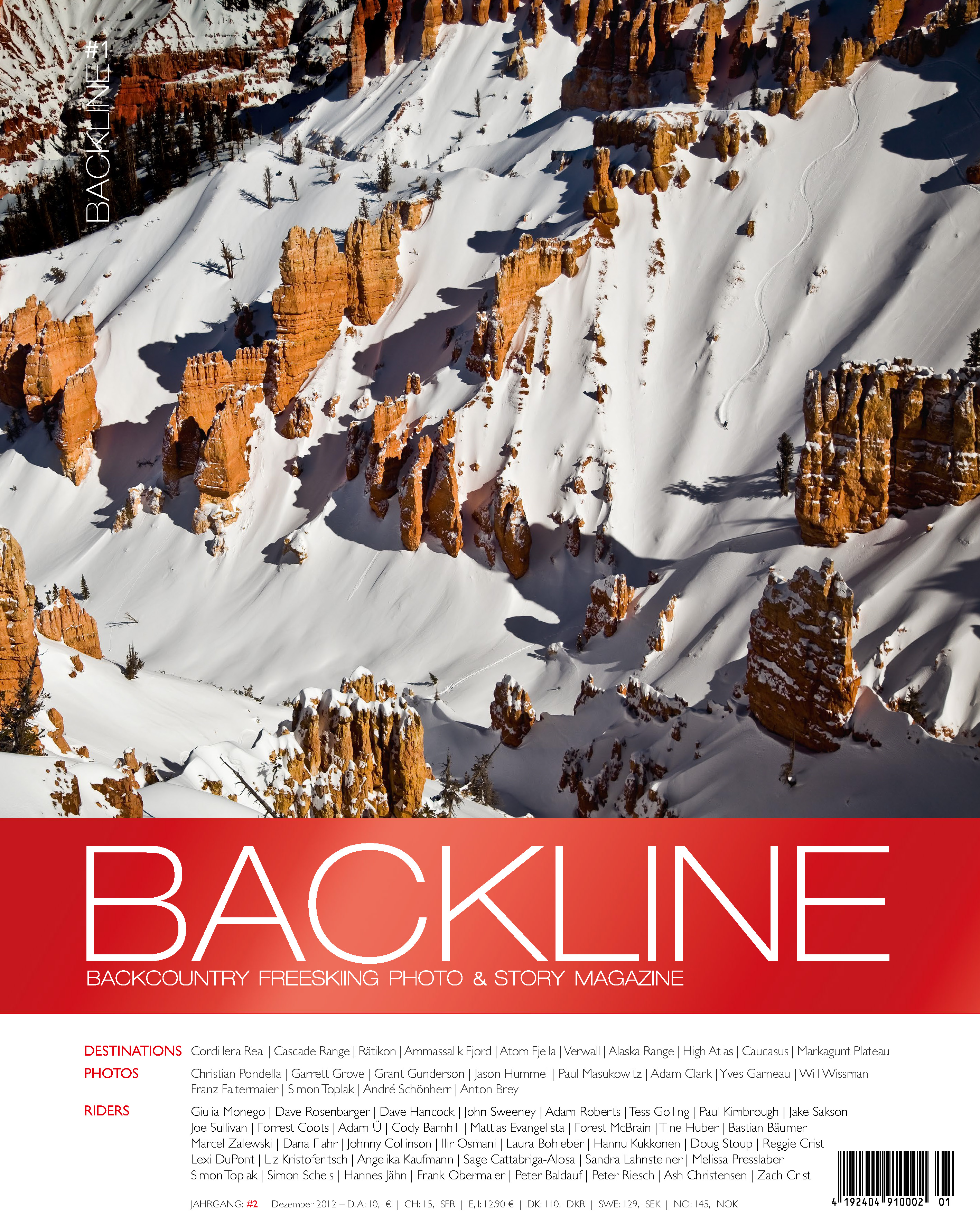 Cover BACKLINE Magazin 2012