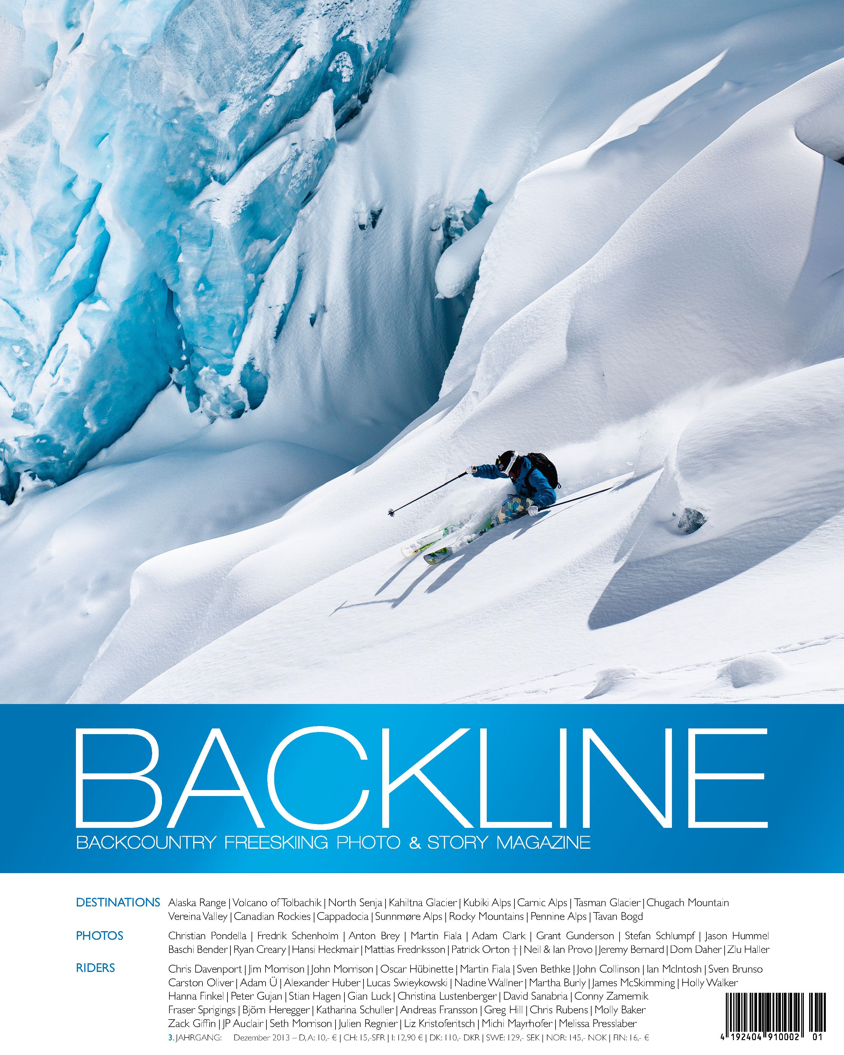 Cover BACKLINE Magazin 2013