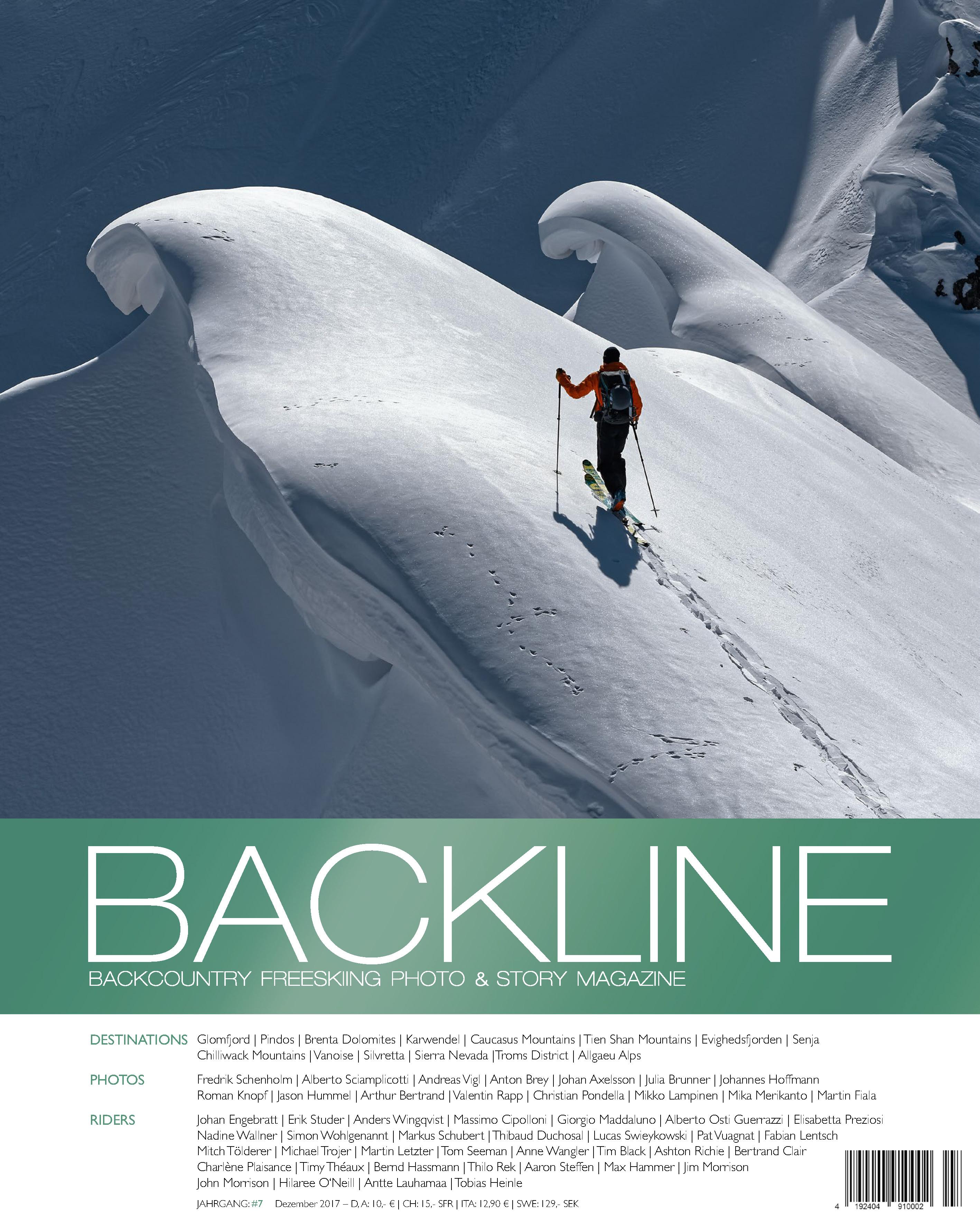 Cover BACKLINE Magazin 2017