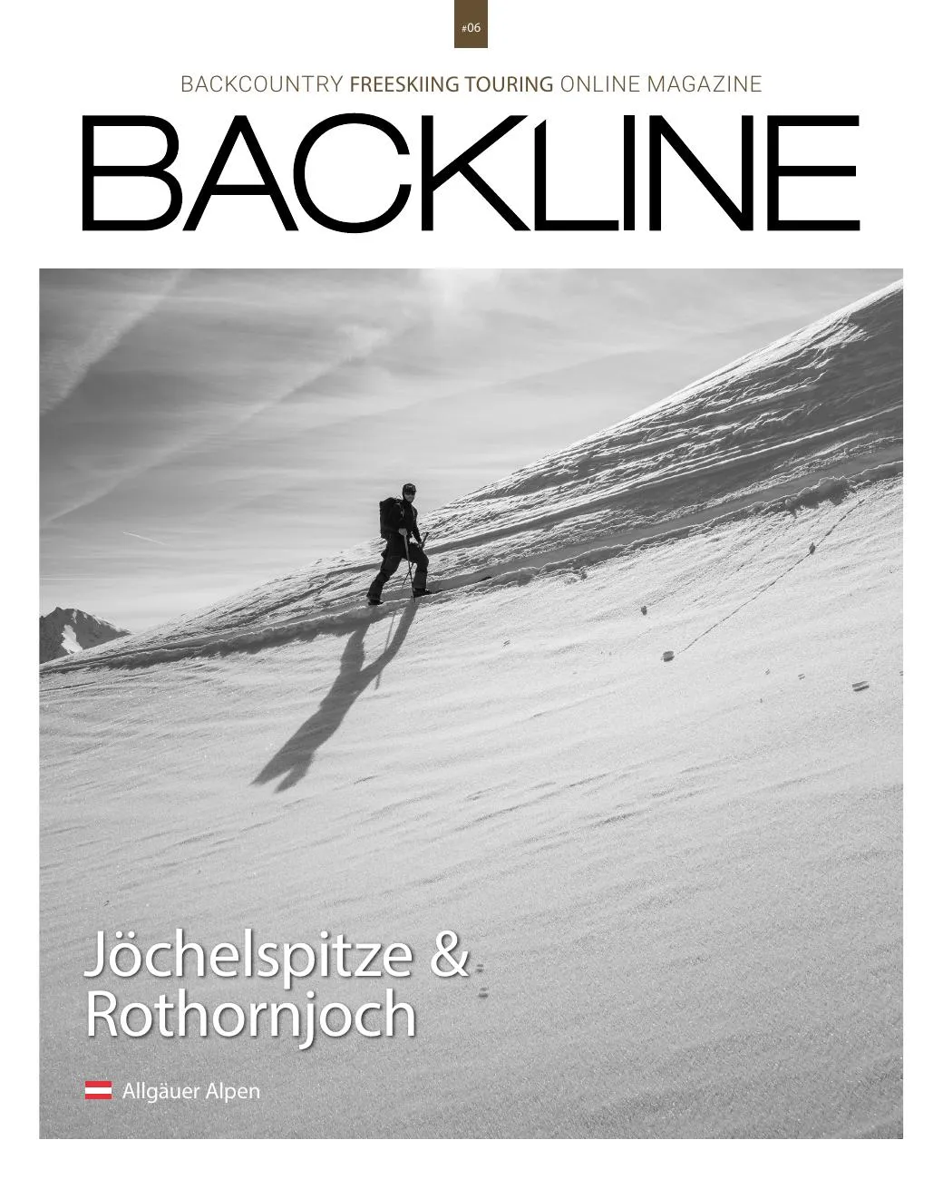 Cover des Tourenmagazins: Skitour Jöchelspitze & Rothornjoch