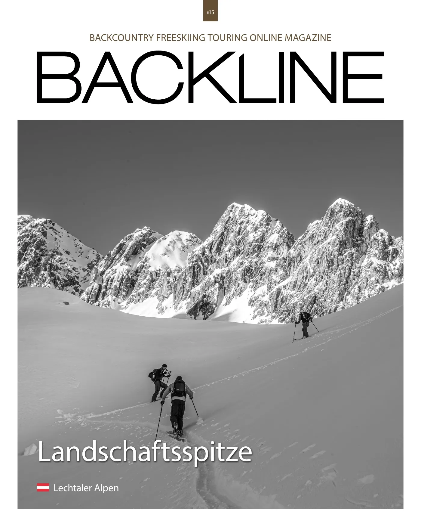 Cover des Tourenmagazins: Skitour Landschaftsspitze