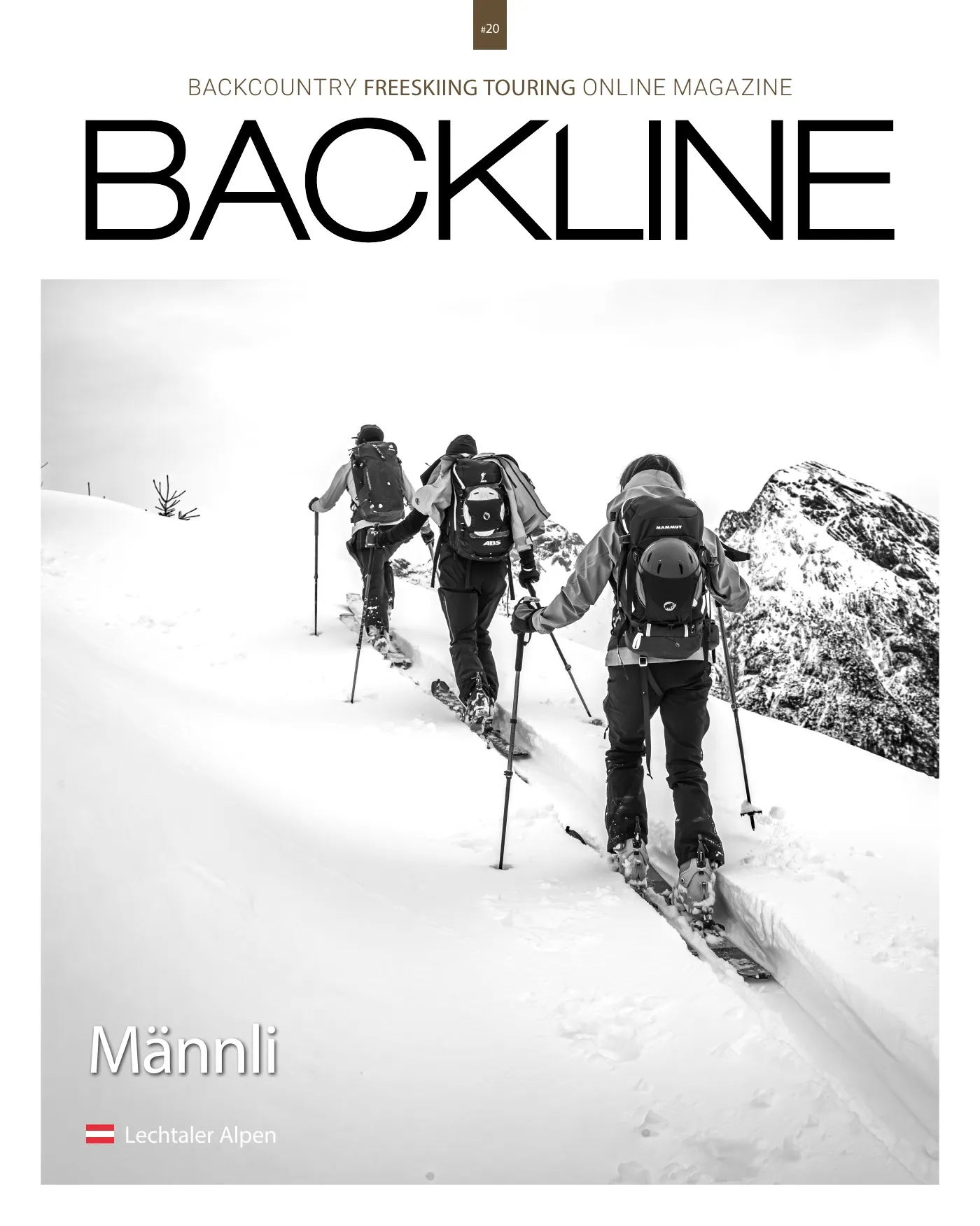 Cover des Tourenmagazins: Skitour Männli