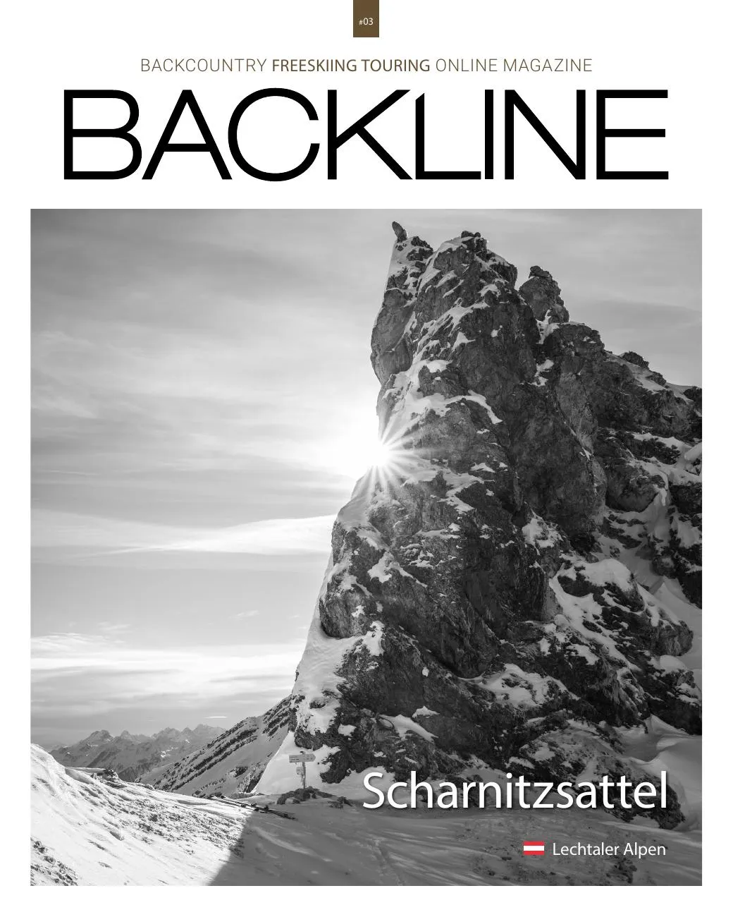 Cover des Tourenmagazins: Skitour Scharnitzsattel