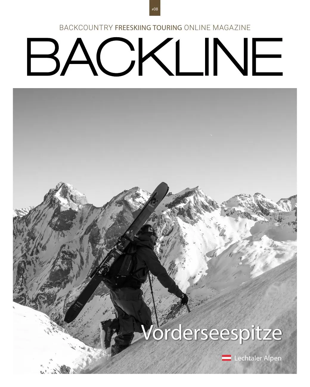 Cover des Tourenmagazins: Skitour Vorderseespitze